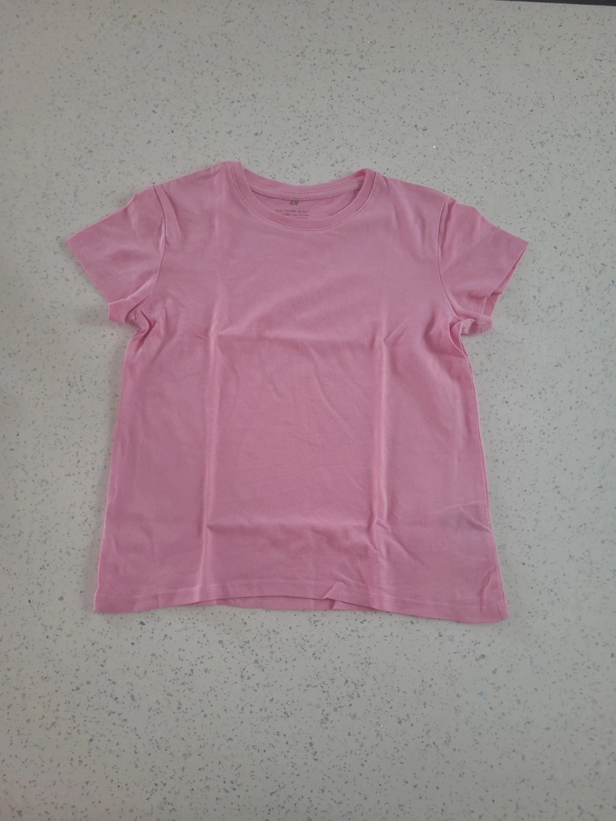 Tee-shirt uni fille rose
